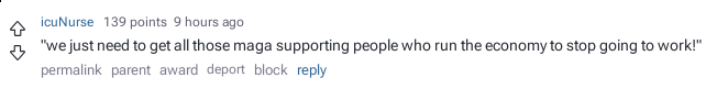 we just need to get all those maga supporting people who run the economy to stop going to work!